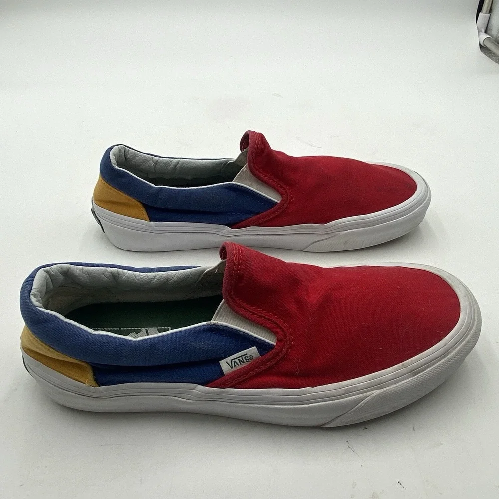 VANS Yacht Club Classic‎ Slip On Shoes Old Skool Color block Mens 6.5 Women 8